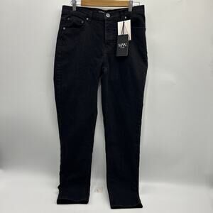 NEW boohoo MAN Jeans Mens 32x29 SKINNY FIT Black Denim Button Fly